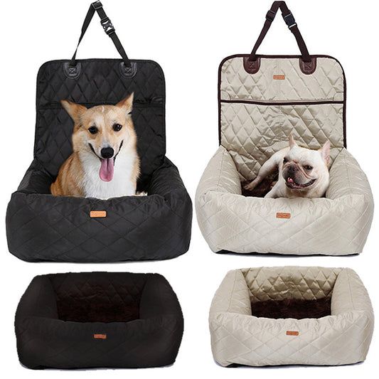 2 In 1 Pet Carrier Folding Car Seat Pad