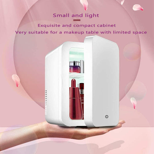 Mini Makeup Fridge Portable Cosmetic Refrigerator Cooler and Warmer Freezer for Perfume Beauty Skincare Products