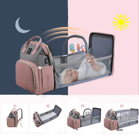 Large Capacity Baby Crib Backpack