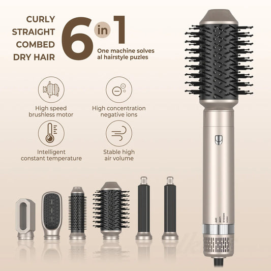 6 In 1 Hair Dryer Brush & Volumizer